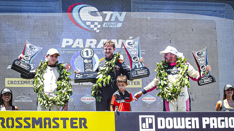 El podio de domingo de la Clase 2 del Turismo Nacional | Prensa TN APAT