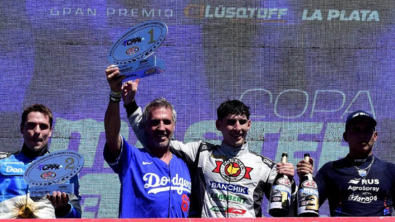 Tomás Pellandino festejó en lo más alto del podio platense | Prensa ACTC