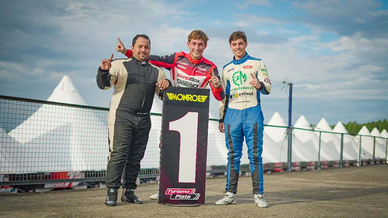 Agustín Martín, Máximo Evans Weiss y Juan Cruz Paulides ganaron sus respectivos parciales | Prensa Turismo Pista