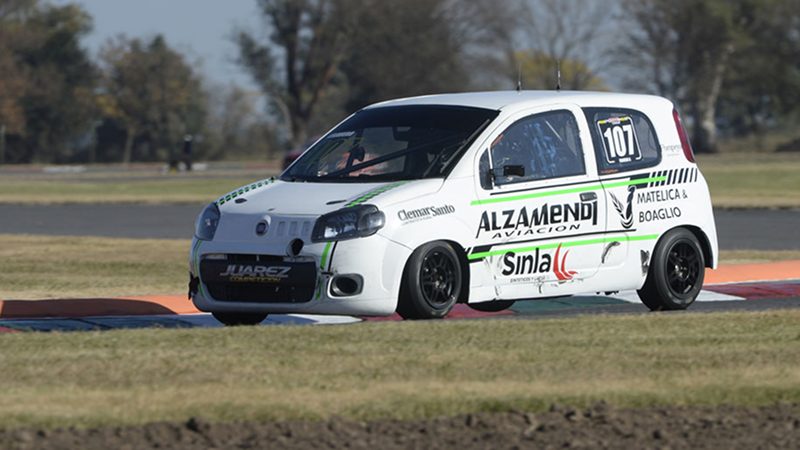 Alejo Cravero se quedó con la serie más veloz del sábado en San Jorge y mañana buscará el triunfo desde la pole en la Clase 2 | Prensa APTP