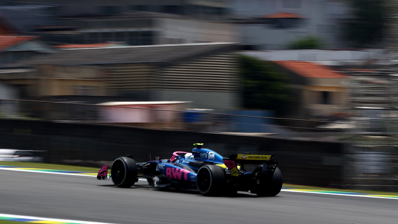 Franco Colapinto en la práctica libre del Gran Premio de Brasil