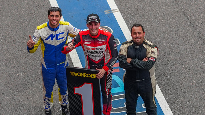 Agustín Martín selló la serie más rápida del sábado y partirá desde la posición de privilegio en la final de la Clase Dos | Prensa APTP