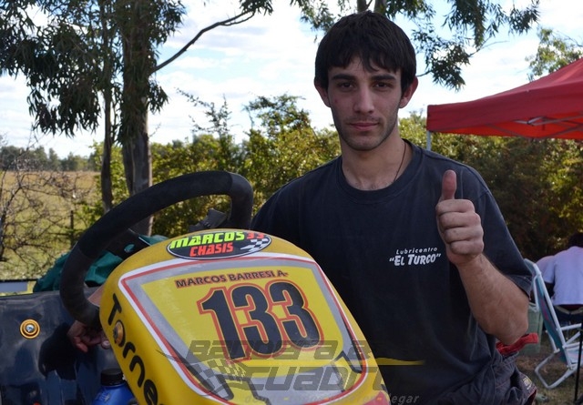 Marcos Barresi se quedó con el 1 en la competitiva Cajeros 125 cc. 