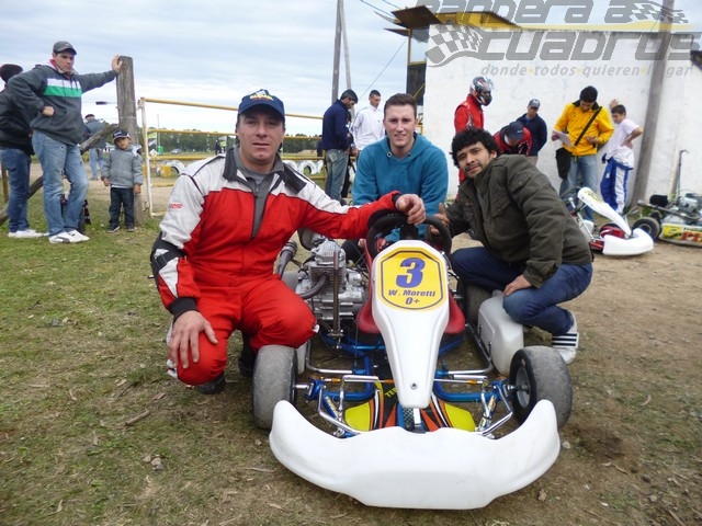 El piloto de Henderson Walter Moreti tuvo su bautismo triunfal en Cajero 150cc.