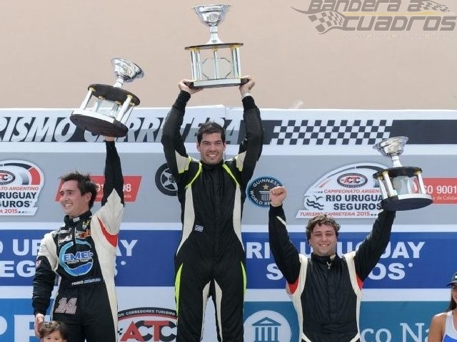 El primer podio de la temporada del TC Pista.