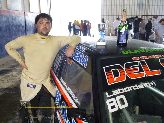 Martín Laborda ya sumó una copa y champán en el Turismo Pista por ser 4to. en la segunda final de la C2.