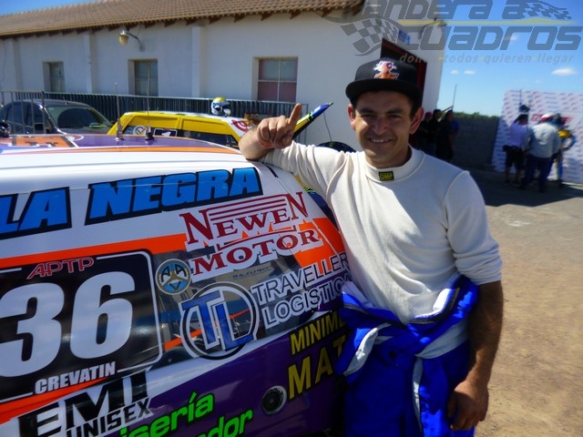 Daniel Crevatín se siente como en el patio de su casa. El piloto de Sierra Chica es el piloto destacado de la Clase 1 en Olavarría.