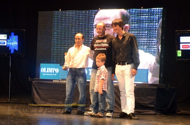 El seis veces campeón de Speedway Sergio Trumpio obtuvo el Olimpo de Plata en motos.
