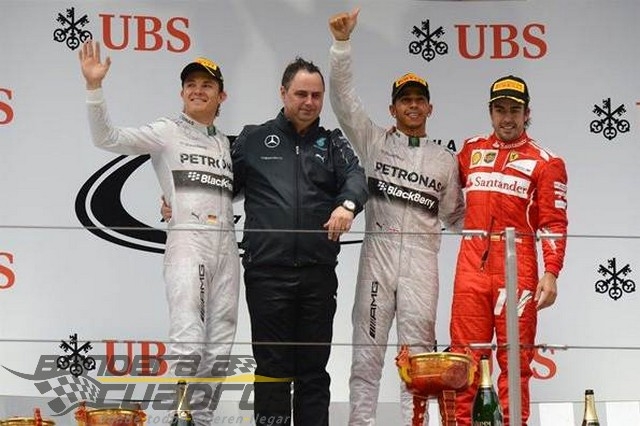 Rosberg y Hamilton están primero y segundo, respectivamente, en el campeonato.